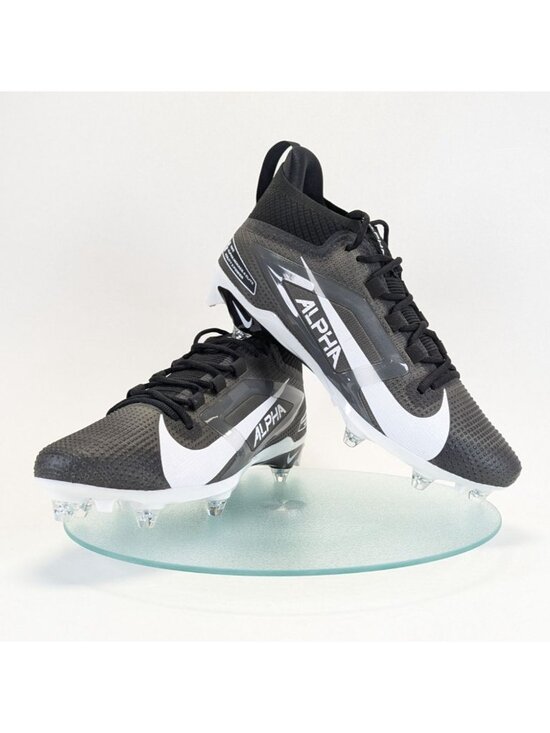 Nike Alpha Football Cleats Mens 11.5 Black White Molded Spikes Shoes HF4550-001 main image 8